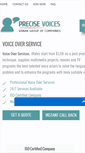 Mobile Screenshot of precisevoices.com