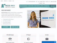 Tablet Screenshot of precisevoices.com
